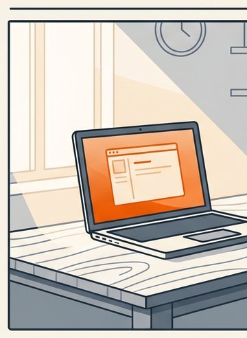 Subscriber at home, laptop open, internet working seamlessly, no disruption